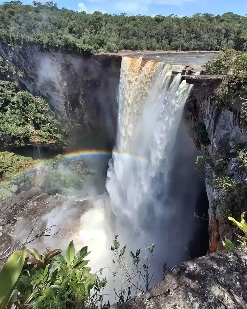 aieteur Falls in Guyana