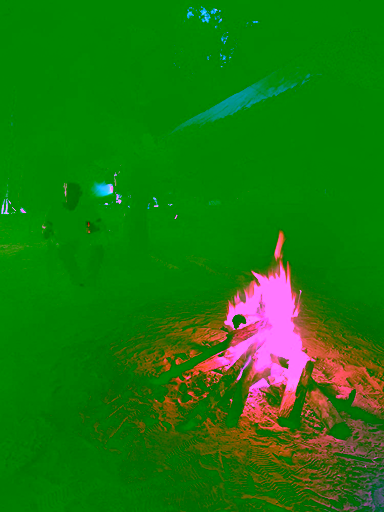 Can’t go camping without a camp fire
