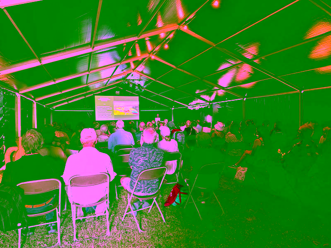 Audience attending Tony Thorne's lecture at Global Birdfair 2026