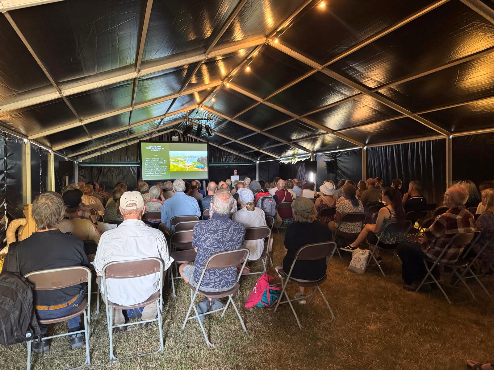 Audience attending Tony Thorne's lecture at Global Birdfair 2026