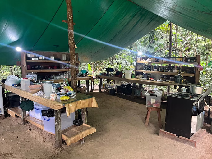 Kitchen of Mapari WIlderness Camp